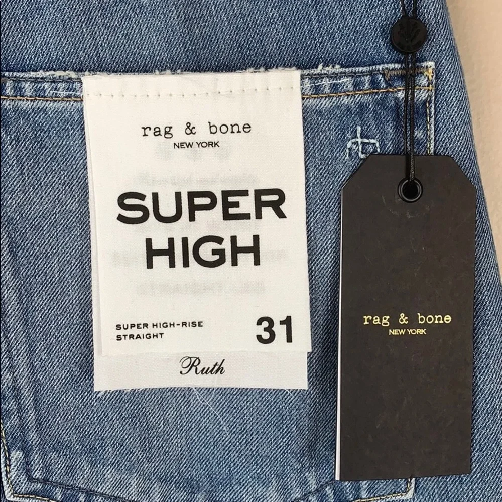 NWT Rag & Bone Ruth super high rise jeans sz 31